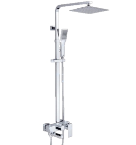 Zestaw natryskowy deszczownica CARO KWADRAT CUBIC