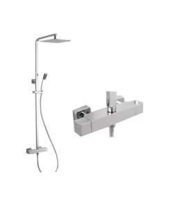 DESZCZOWNICA SLIM Z TERMOSTATEM zestaw natryskowy