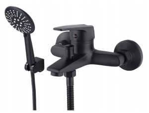 Bateria wannowo prysznicowa czarny MAT