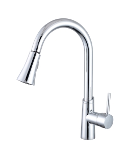 Bateria zlewozmywakowa z wyciąganą wylewką chrom