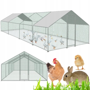 Woliera / Wybieg dla kur i królików 3x8x2m